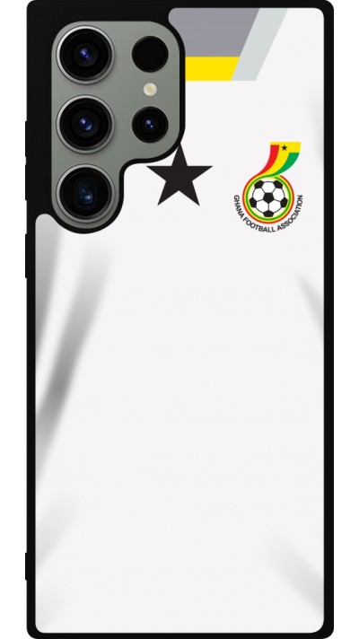 Samsung Galaxy S23 Ultra Case Hülle - Silikon schwarz Ghana 2022 personalisierbares Fussballtrikot