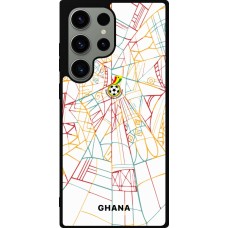 Coque Samsung Galaxy S23 Ultra - Silicone rigide noir Maillot de football Ghana 2026 personnalisable