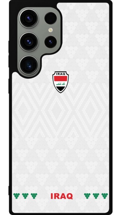 Samsung Galaxy S23 Ultra Case Hülle - Silikon schwarz Irak 2026 personalisierbares Fussballtrikot