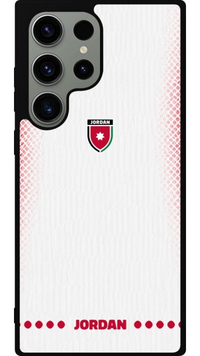 Samsung Galaxy S23 Ultra Case Hülle - Silikon schwarz Jordanien 2026 personalisierbares Fussballtrikot