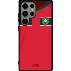 Samsung Galaxy S23 Ultra Case Hülle - Silikon schwarz Marokko 2022 personalisierbares Fussballtrikot