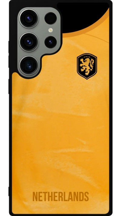 Samsung Galaxy S23 Ultra Case Hülle - Silikon schwarz Holland 2022 personalisierbares Fußballtrikot