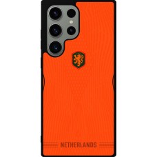 Coque Samsung Galaxy S23 Ultra - Silicone rigide noir Maillot de football Pays-Bas 2026 personnalisable