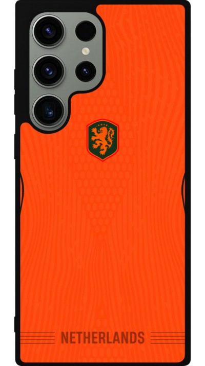 Samsung Galaxy S23 Ultra Case Hülle - Silikon schwarz Niederlande 2026 personalisierbares Fussballtrikot