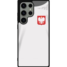 Samsung Galaxy S23 Ultra Case Hülle - Silikon schwarz Polen 2022 personalisierbares Fussballtrikot