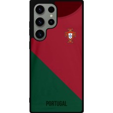 Samsung Galaxy S23 Ultra Case Hülle - Silikon schwarz Fussballtrikot Portugal2022