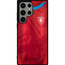 Samsung Galaxy S23 Ultra Case Hülle - Silikon schwarz Tschechische Republik personalisierbares Fussballtrikot
