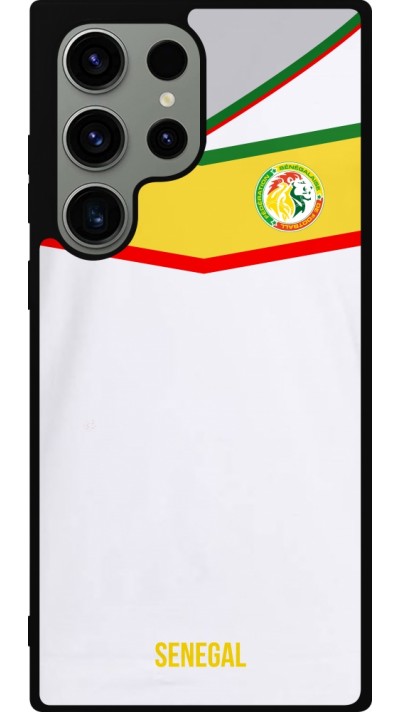 Samsung Galaxy S23 Ultra Case Hülle - Silikon schwarz Senegal 2022 personalisierbares Fußballtrikot