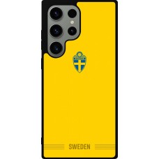 Coque Samsung Galaxy S23 Ultra - Silicone rigide noir Maillot de football Suède 2026 personnalisable