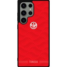 Coque Samsung Galaxy S23 Ultra - Silicone rigide noir Maillot de football Tunisie 2026 personnalisable