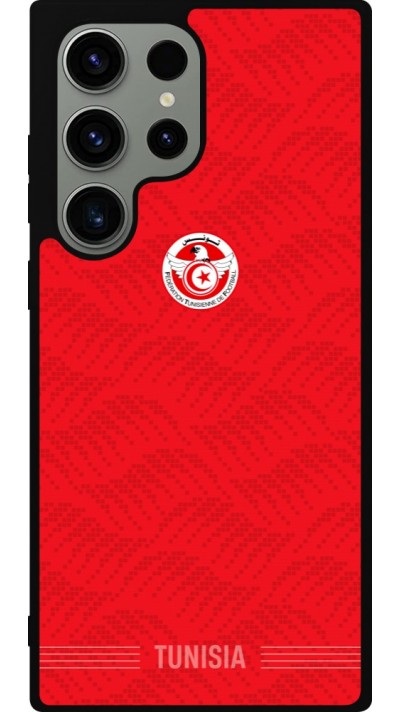 Samsung Galaxy S23 Ultra Case Hülle - Silikon schwarz Tunesien 2026 personalisierbares Fussballtrikot