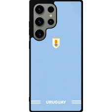 Coque Samsung Galaxy S23 Ultra - Silicone rigide noir Maillot de football Uruguay 2026 personnalisable