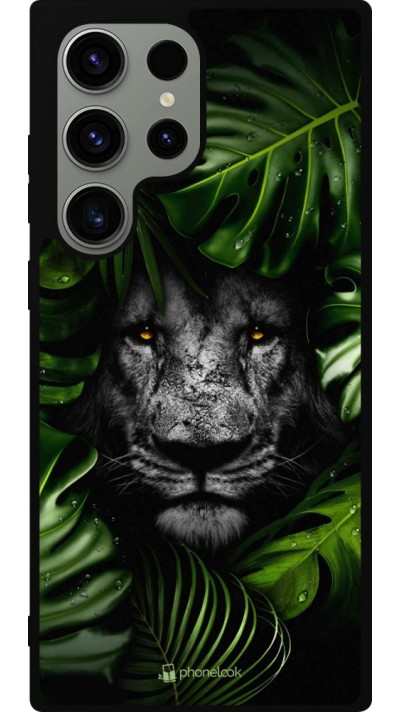 Samsung Galaxy S23 Ultra Case Hülle - Silikon schwarz Forest Lion