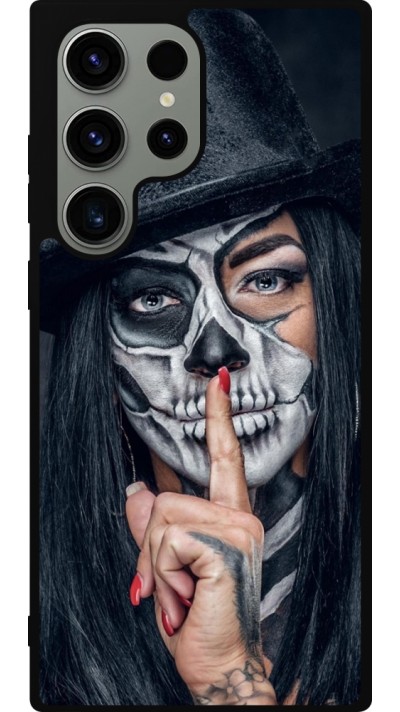 Samsung Galaxy S23 Ultra Case Hülle - Silikon schwarz Halloween 18 19