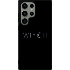 Samsung Galaxy S23 Ultra Case Hülle - Silikon schwarz Halloween 22 witch word