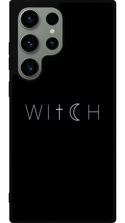 Samsung Galaxy S23 Ultra Case Hülle - Silikon schwarz Halloween 22 witch word