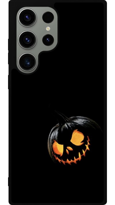 Samsung Galaxy S23 Ultra Case Hülle - Silikon schwarz Halloween 2023 discreet pumpkin