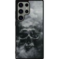 Coque Samsung Galaxy S23 Ultra - Silicone rigide noir Halloween 2024 smoky skull