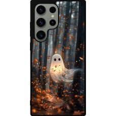 Samsung Galaxy S23 Ultra Case Hülle - Silikon schwarz Halloween 2025 Ghost in the forest