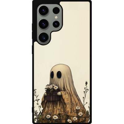 Samsung Galaxy S23 Ultra Case Hülle - Silikon schwarz Halloween 2025 Ghost gardener