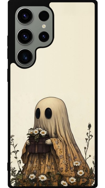 Samsung Galaxy S23 Ultra Case Hülle - Silikon schwarz Halloween 2025 Ghost gardener