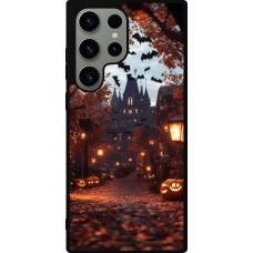 Samsung Galaxy S23 Ultra Case Hülle - Silikon schwarz Halloween 2025 Haunted house