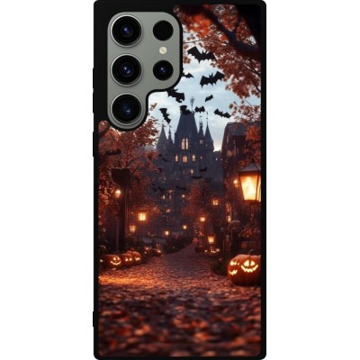 Samsung Galaxy S23 Ultra Case Hülle - Silikon schwarz Halloween 2025 Haunted house