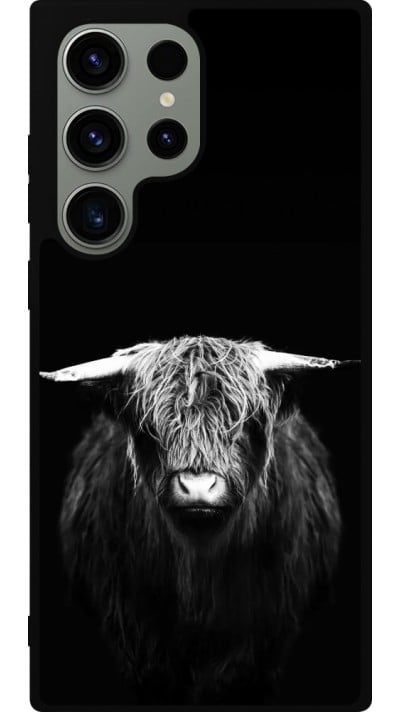 Samsung Galaxy S23 Ultra Case Hülle - Silikon schwarz Highland calf black