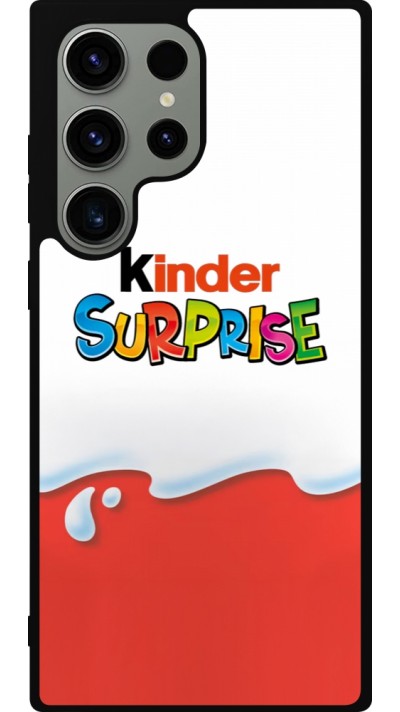 Samsung Galaxy S23 Ultra Case Hülle - Silikon schwarz Kinder Surprise