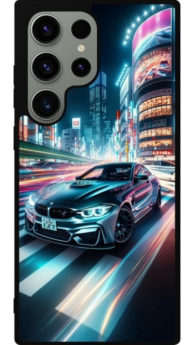 Samsung Galaxy S23 Ultra Case Hülle - Silikon schwarz BMW M4 Tokio Nacht