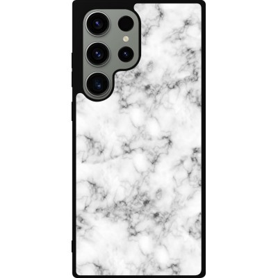 Samsung Galaxy S23 Ultra Case Hülle - Silikon schwarz Marble 01