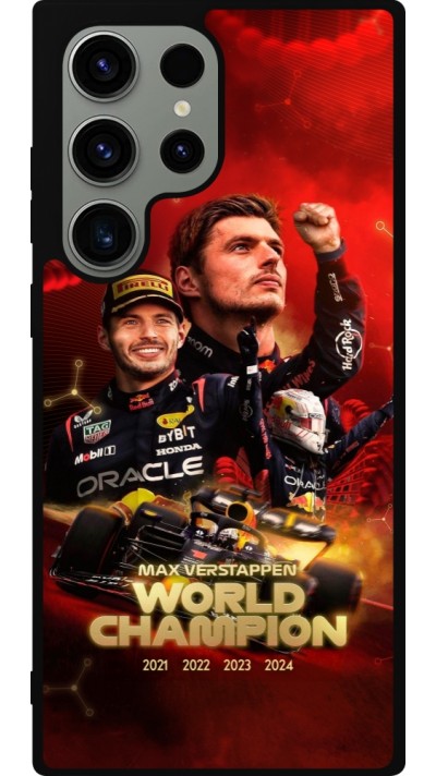 Samsung Galaxy S23 Ultra Case Hülle - Silikon schwarz Max Verstappen Champion 2023