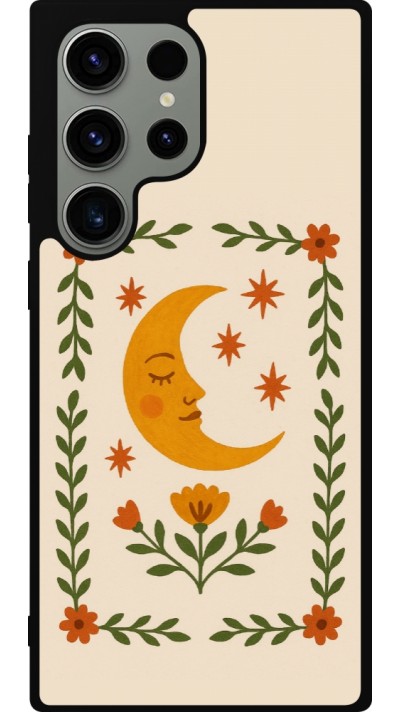 Samsung Galaxy S23 Ultra Case Hülle - Silikon schwarz Half moon stamp 2026