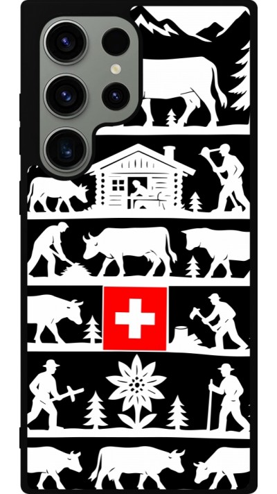 Samsung Galaxy S23 Ultra Case Hülle - Silikon schwarz Poya Schweiz 1 schwarz