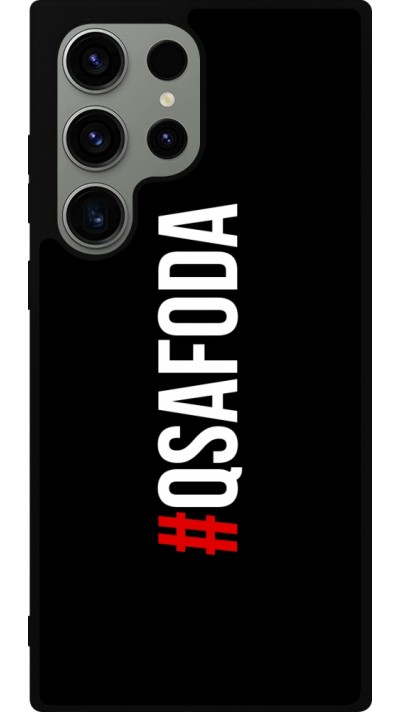 Samsung Galaxy S23 Ultra Case Hülle - Silikon schwarz Qsafoda 1