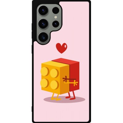 Samsung Galaxy S23 Ultra Case Hülle - Silikon schwarz Saint Valentines Day 26 Puzzle
