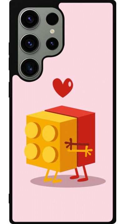 Samsung Galaxy S23 Ultra Case Hülle - Silikon schwarz Saint Valentines Day 26 Puzzle
