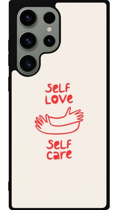 Samsung Galaxy S23 Ultra Case Hülle - Silikon schwarz Saint Valentines Day 26 Self love self care