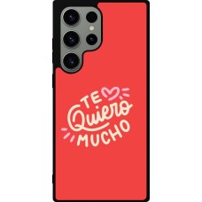 Samsung Galaxy S23 Ultra Case Hülle - Silikon schwarz Saint Valentines Day 26 Te quiero mucho