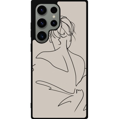 Samsung Galaxy S23 Ultra Case Hülle - Silikon schwarz Salnikova 05