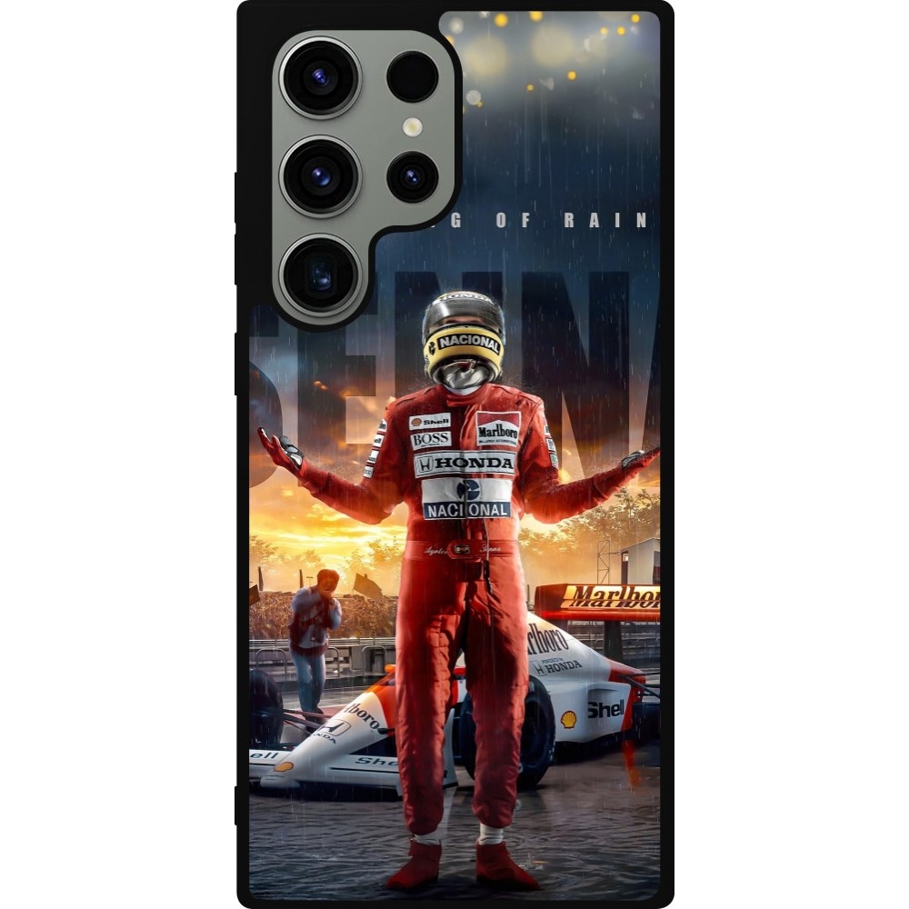 Samsung Galaxy S23 Ultra Case Hülle - Silikon schwarz Senna The King of Rain