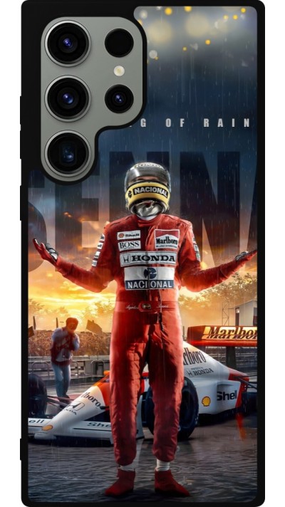 Samsung Galaxy S23 Ultra Case Hülle - Silikon schwarz Senna The King of Rain
