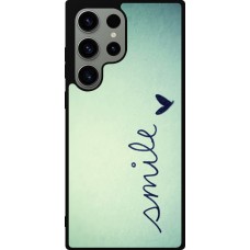 Samsung Galaxy S23 Ultra Case Hülle - Silikon schwarz Smile