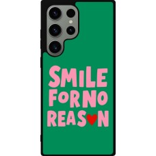Samsung Galaxy S23 Ultra Case Hülle - Silikon schwarz Smile for no reason 2026