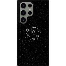 Samsung Galaxy S23 Ultra Case Hülle - Silikon schwarz Space Doodle