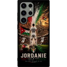 Coque Samsung Galaxy S23 Ultra - Silicone rigide noir Football Jordanie splash 2026