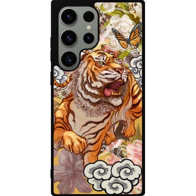 Samsung Galaxy S23 Ultra Case Hülle - Silikon schwarz Spring 23 japanese tiger