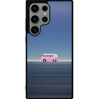 Samsung Galaxy S23 Ultra Case Hülle - Silikon schwarz Spring 23 pink bus