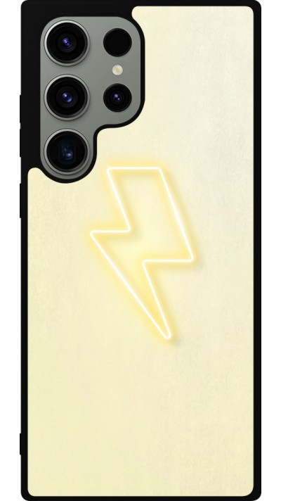 Coque Samsung Galaxy S23 Ultra - Silicone rigide noir Spring 23 power on