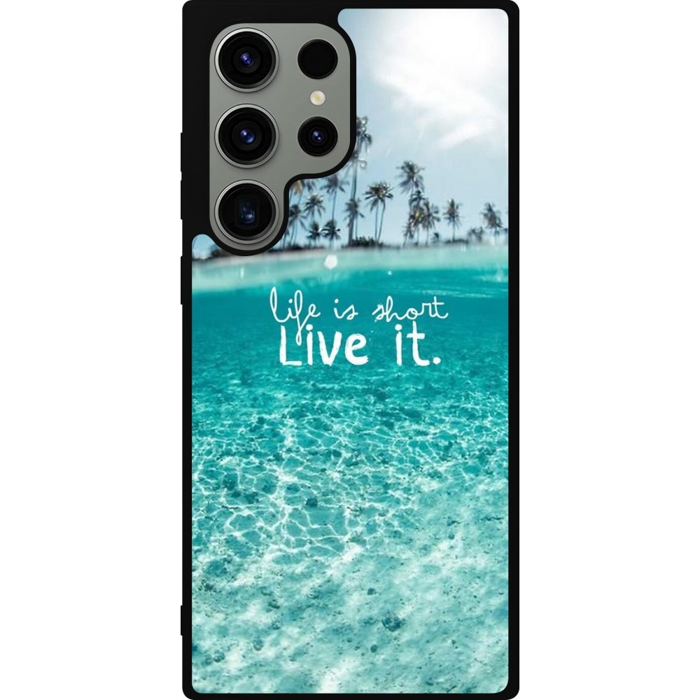 Coque Samsung Galaxy S23 Ultra - Silicone rigide noir Summer 18 24